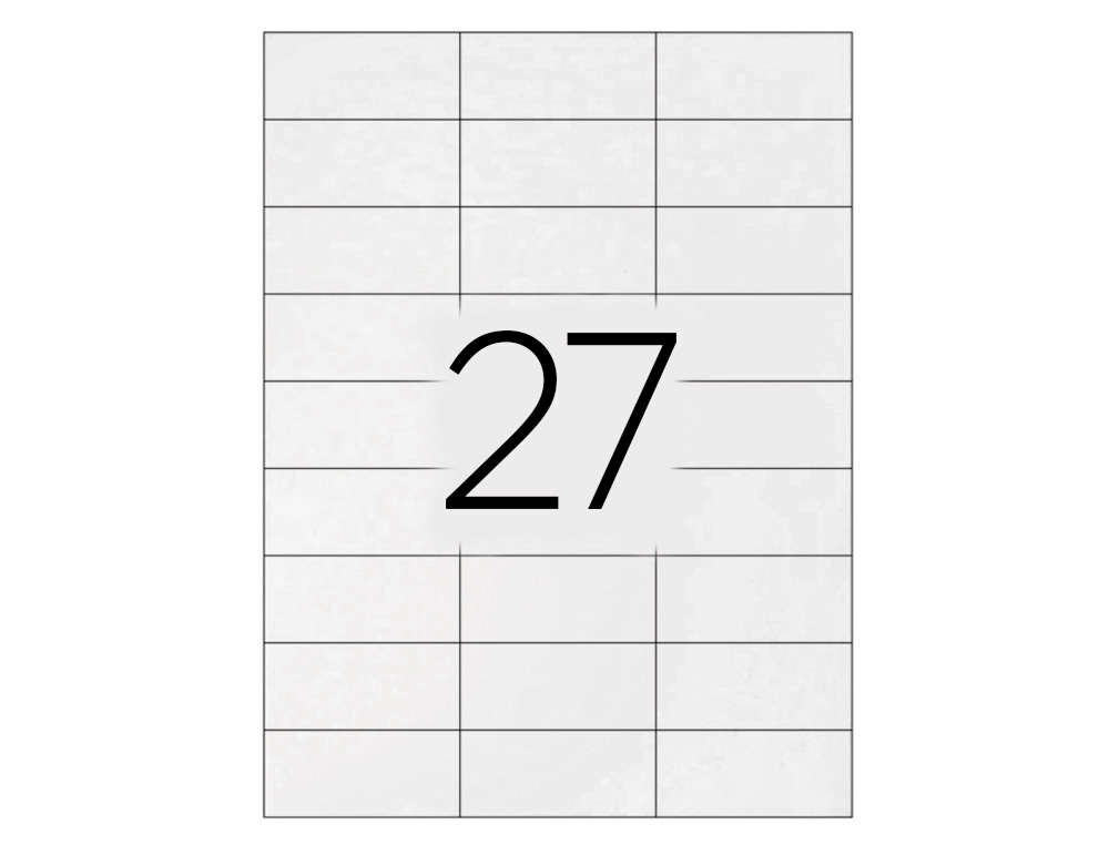 TIQUETTE ADHSIVE Q-CONNECT 70X30MM COINS DROITS IMPRIMANTE JET D'ENCRE LASER COPIEUR BOTE 100 FEUILLES 2700 UNITS