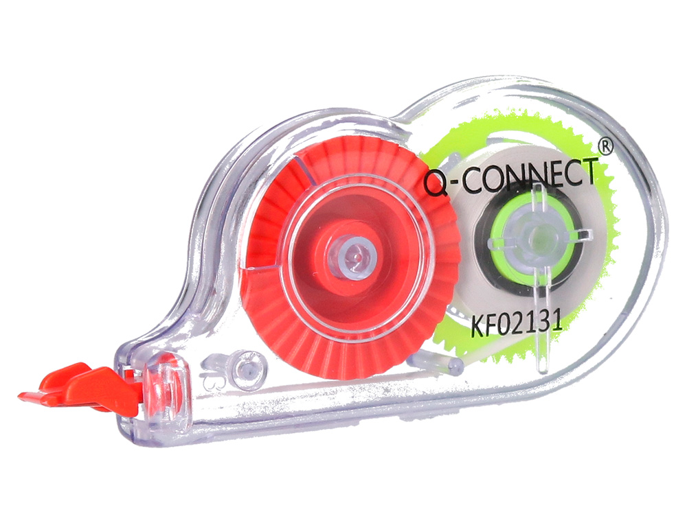 CORRECTEUR Q-CONNECT DÉVIDOIR MINI RUBAN 4.2MMX5M APPLICATION FRONTALE RÉECRITURE IMMÉDIATE BLISTER