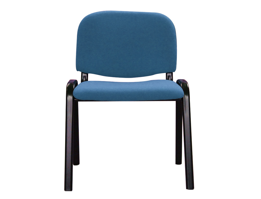 CHAISE Q-CONNECT CONNECT EMPILABLE 4 PIEDS POIDS MAXIMUM SUPPORTÉ 100KG 91X49X44CM COLORIS BLEU 5.3KG