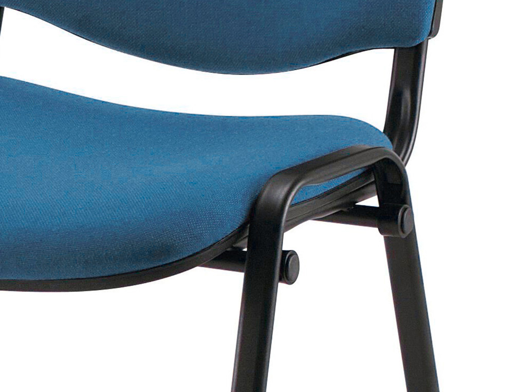 CHAISE Q-CONNECT CONNECT EMPILABLE 4 PIEDS POIDS MAXIMUM SUPPORTÉ 100KG 91X49X44CM COLORIS BLEU 5.3KG