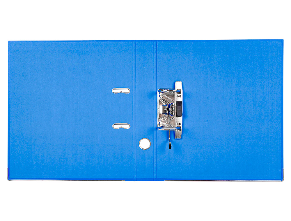 CLASSEUR LEVIER LIDERPAPEL A4 DOCUMENTA CARTON REMBORD 1,9MM DOS 52MM RADO MTALLIQUE COLORIS BLEU