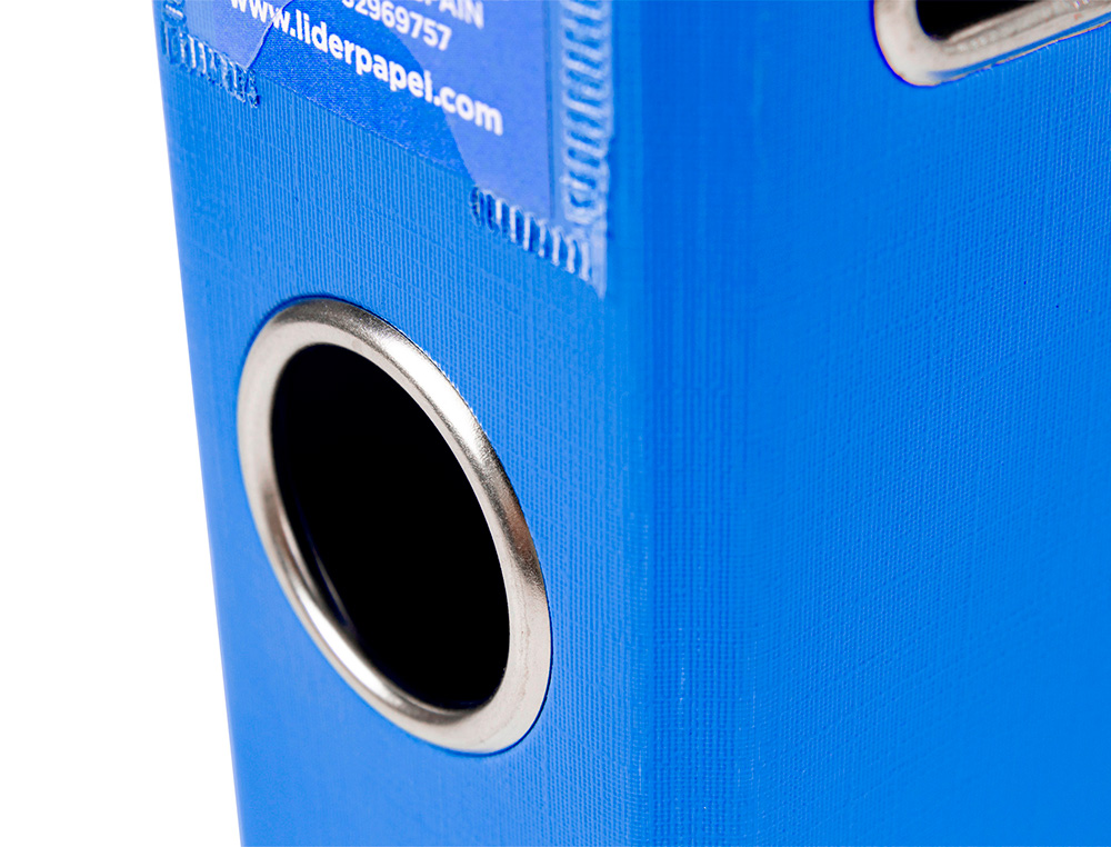 CLASSEUR LEVIER LIDERPAPEL A4 DOCUMENTA CARTON REMBORD 1,9MM DOS 52MM RADO MTALLIQUE COLORIS BLEU
