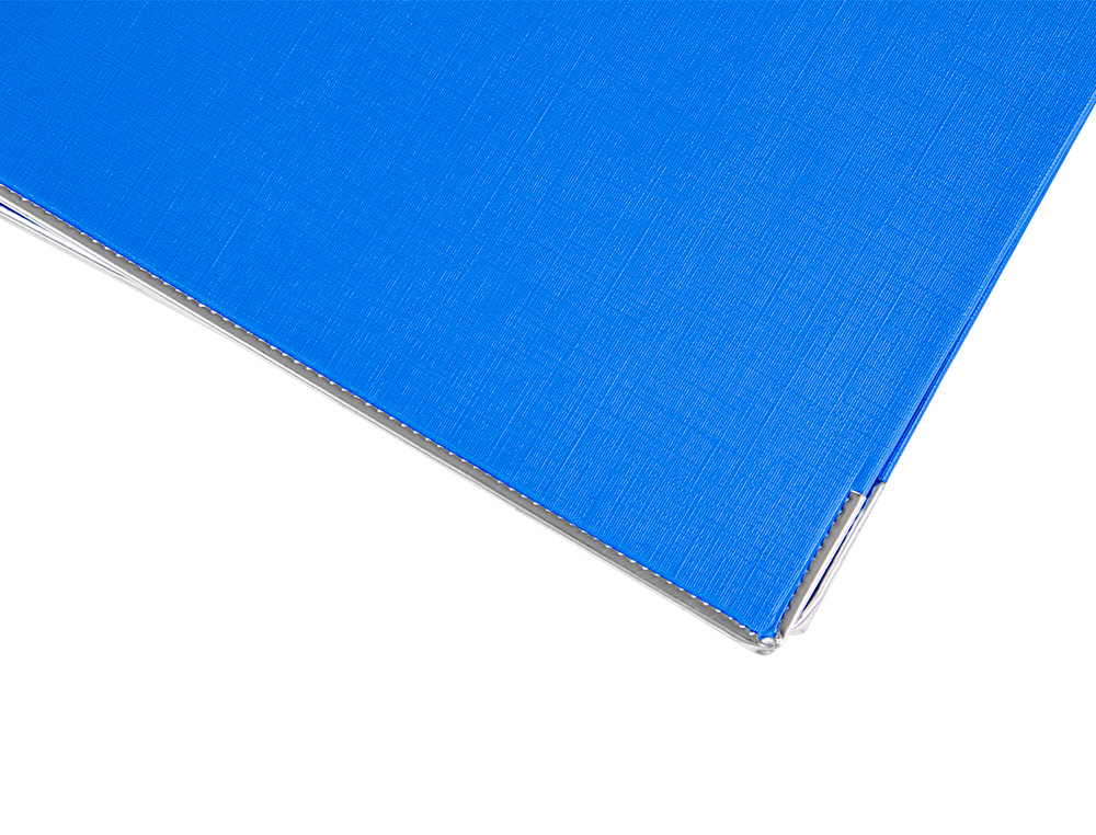 CLASSEUR LEVIER LIDERPAPEL A4 DOCUMENTA CARTON REMBORD 1,9MM DOS 52MM RADO MTALLIQUE COLORIS BLEU