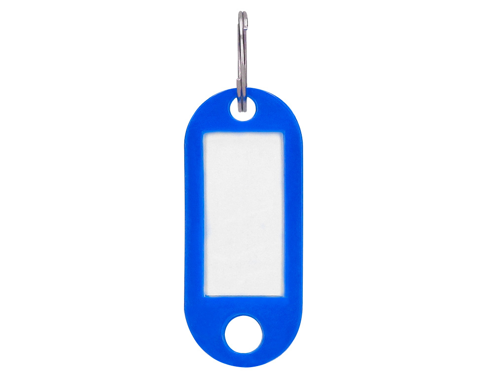 PORTE-CLS Q-CONNECT PORTE-TIQUETTE PLASTIQUE 50X22MM COLORIS BLEU PRSENTOIR 100 UNITS