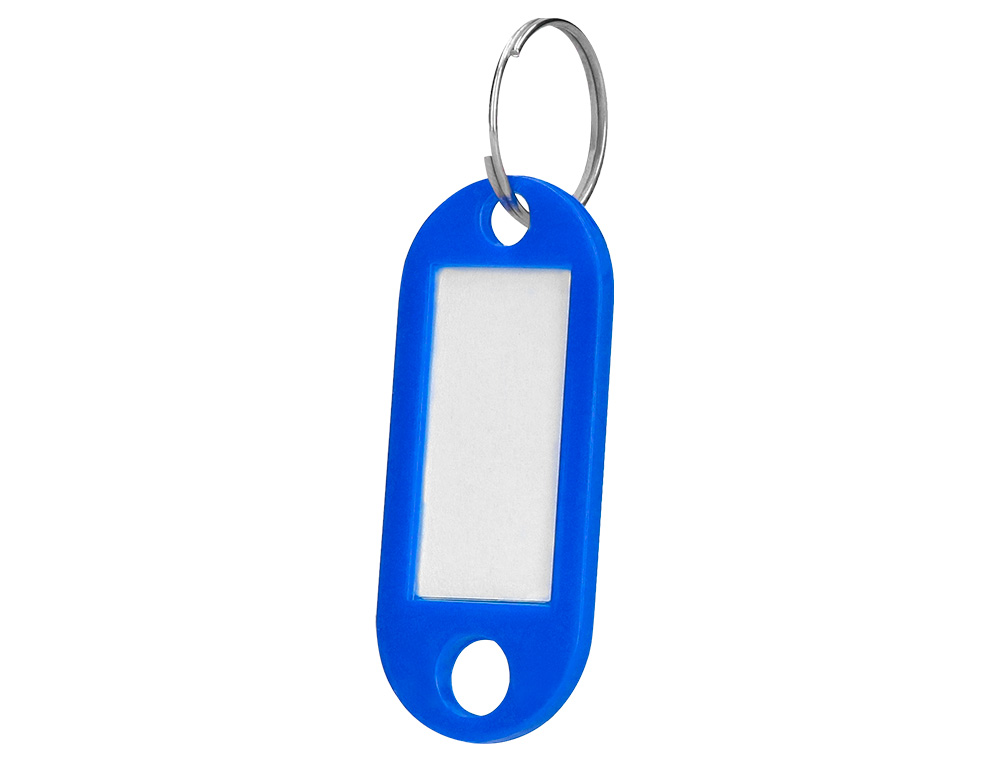PORTE-CLS Q-CONNECT PORTE-TIQUETTE PLASTIQUE 50X22MM COLORIS BLEU PRSENTOIR 100 UNITS