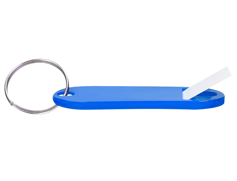 PORTE-CLS Q-CONNECT PORTE-TIQUETTE PLASTIQUE 50X22MM COLORIS BLEU PRSENTOIR 100 UNITS