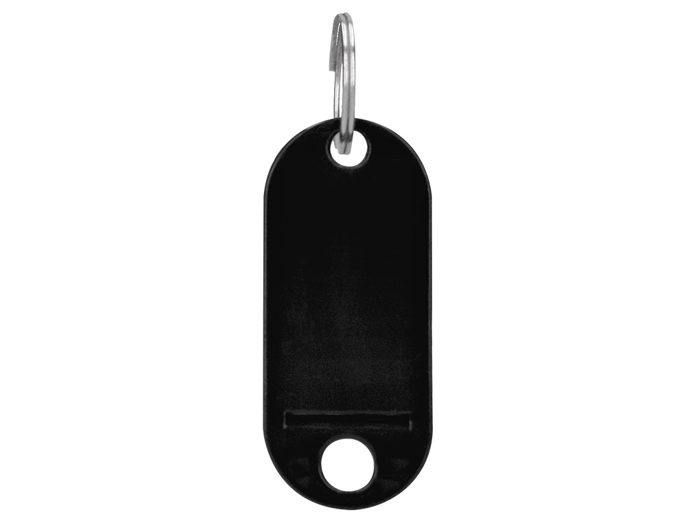 PORTE-CLS Q-CONNECT PORTE-TIQUETTE PLASTIQUE 50X22MM COLORIS NOIR PRSENTOIR 100 UNITS