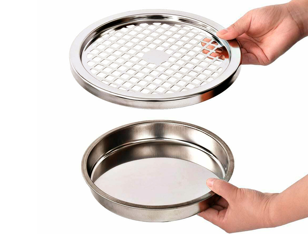 CENDRIER Q-CONNECT CORBEILLE MÉTALLIQUE CYLINDRIQUE 12L 250X615MM GRILLE RETRAIT MÉGOTS COLORIS NOIR