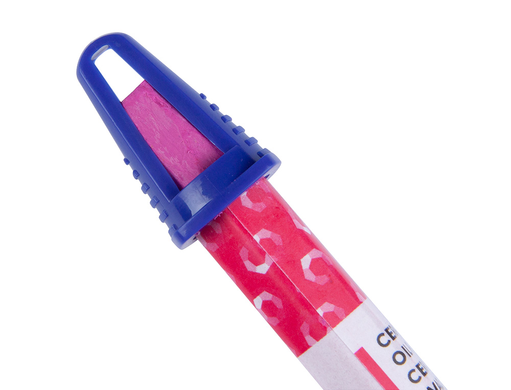 CRAYON CIRE LIDERPAPEL 75MM DIAMTRE 12MM TAILLE-CRAYONS ET PORTE-CRAYONS OFFERTS COLORIS BRILLANTS BOTE 24 UNITS