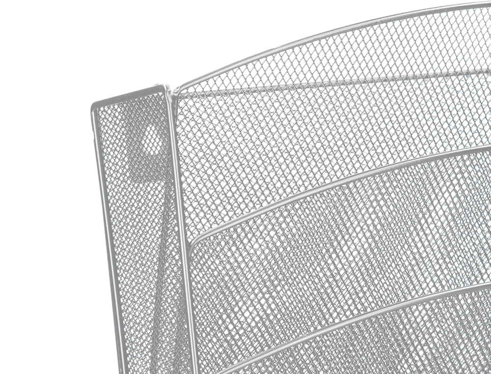 CORBEILLE MURALE Q-CONNECT 5 CASES A4 VERTICAL PRÉSENTOIR MÉTALLIQUE 315X93X440MM COLORIS ARGENT