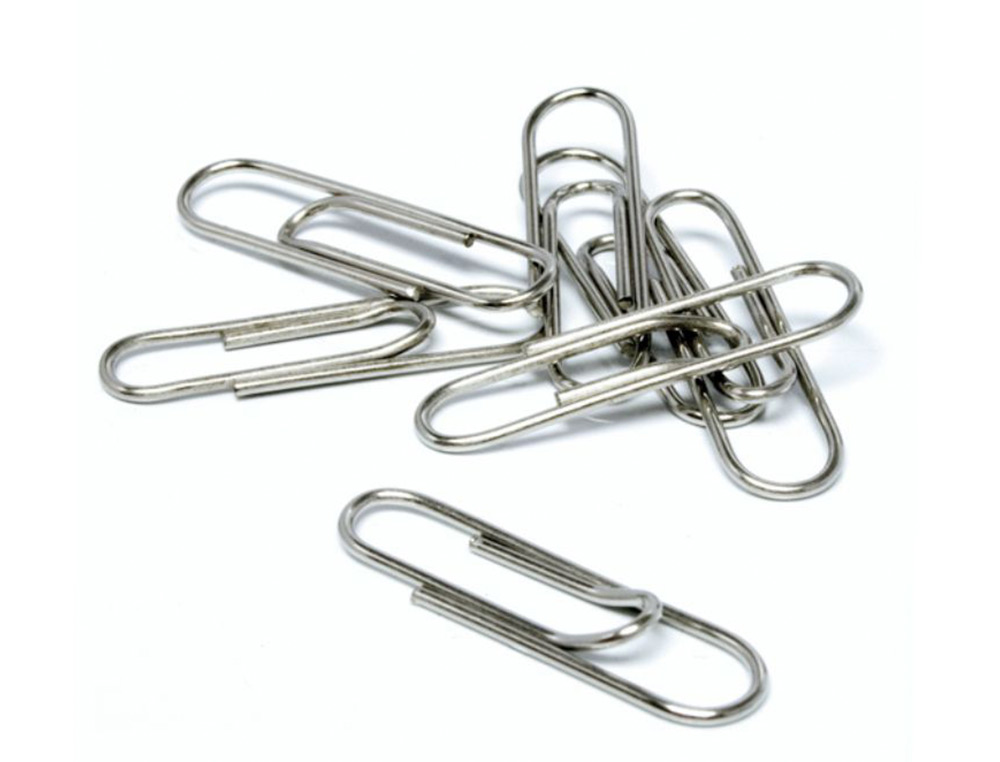 TROMBONE Q-CONNECT NICKELE N 3 BOUT ROND 43MM BOITE 100 UNITES