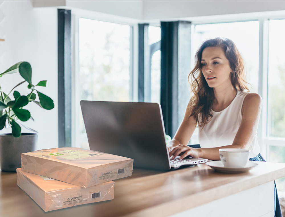 PAPIER COULEUR Q-CONNECT MULTIFONCTION A4 80G/M2 UNICOLORE CRME RAMETTE 500 FEUILLES