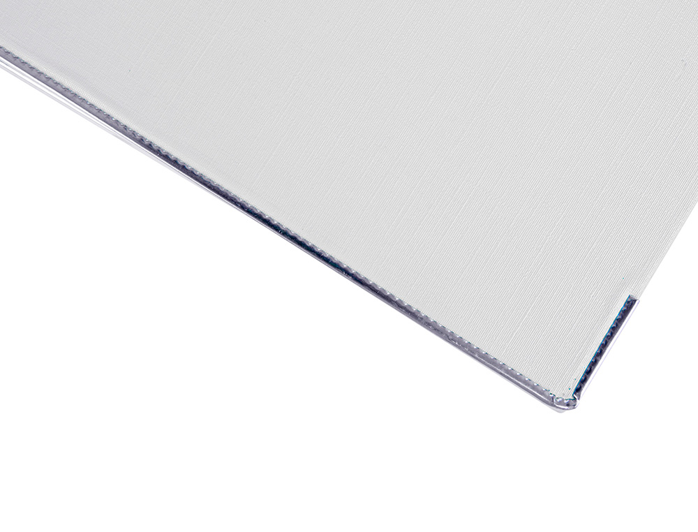 CLASSEUR LEVIER LIDERPAPEL A4 DOCUMENTA CARTON REMBORDÉ PVC 1,9MM DOS 75MM RADO MÉTALLIQUE COLORIS BLANC