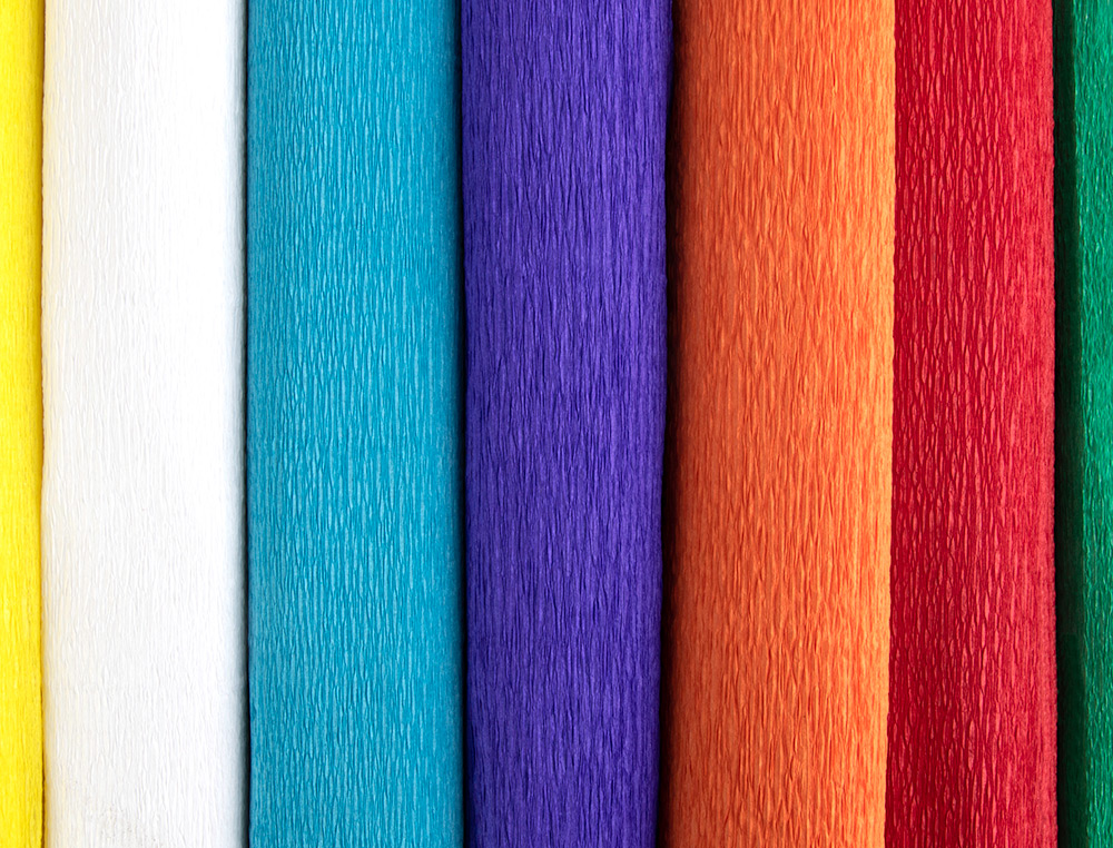PAPIER CREPON LIDERPAPEL ROULEAU 50CMX2,5M 85GR COLORIS ROUGE
