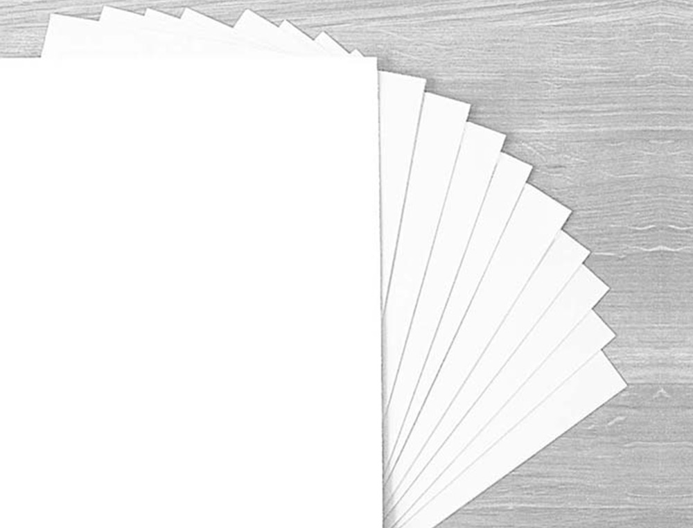 PAPIER CARTONNE LIDERPAPEL 50X65CM 180GR COLORIS BLANC   PAQUET 25 FEUILLES