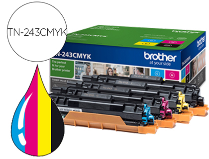 TONER LASER BROTHER TN243 PACK DE 4 COULEURS