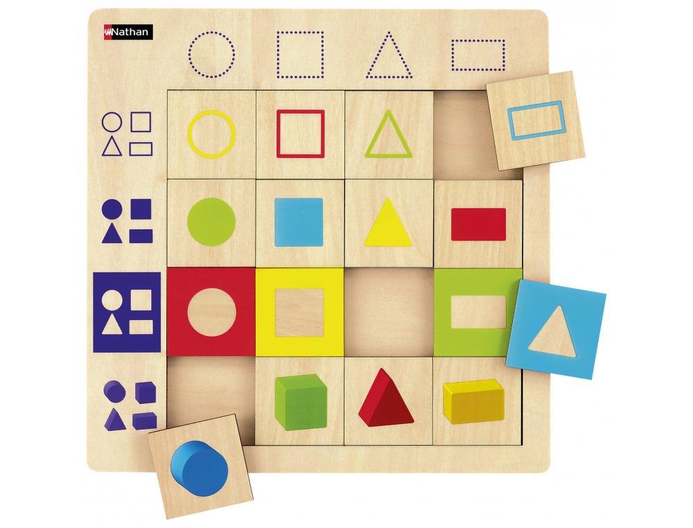 PUZZLE LUDITAB NATHAN FORMES GEOMETRIQUES
