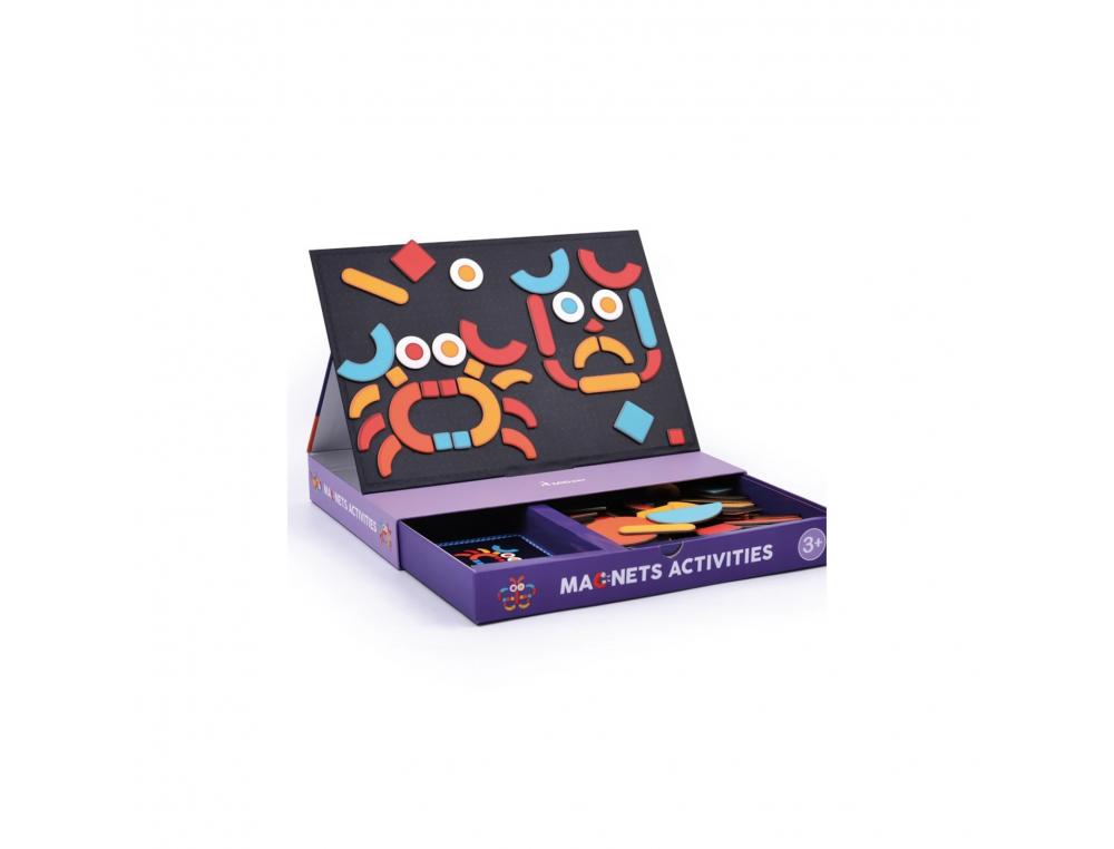 ACTIVITES MAGNETIQUES MIDEER KIT DE 92 CARTONS MAGNETIQUES ET 20 CARTES MODELES