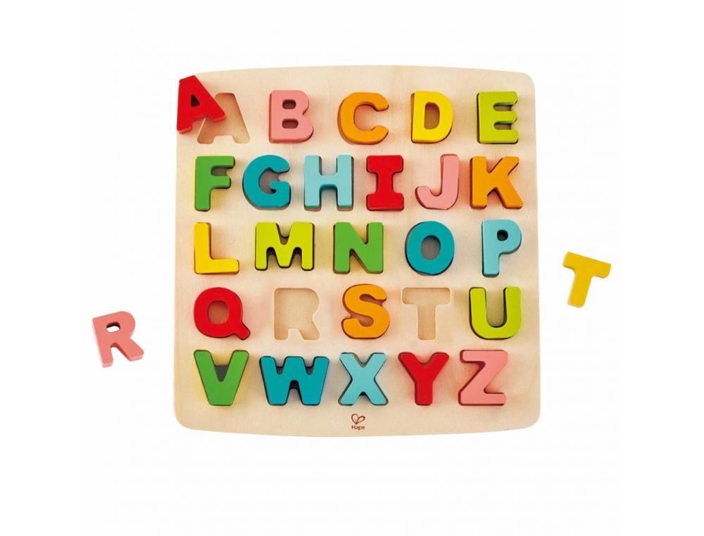 APPRENDRE A LIRE ET A ECRIRE HAPE LETTRES EN BOIS 26       PIECES 1 SUPPORT EN BOIS