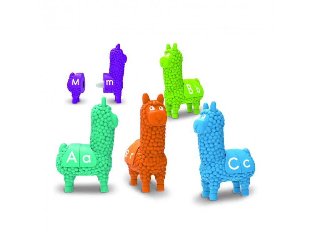 APPRENDRE A LIRE ET A ECRIRE LEARNING RESOURCES L'ALPHABET DES LAMAS EN 2 PARTIES        LETTRES MAJUSCULES ET