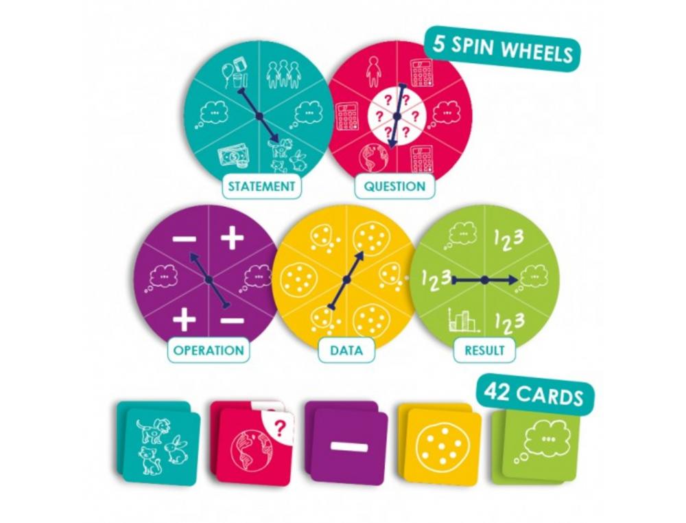 JEUX MATHEMATIQUES AKROS INVENTER ET RESOUDRE DES      PROBLEMES MATHEMATIQUES 5     ROULETTES ET 42 CARTES