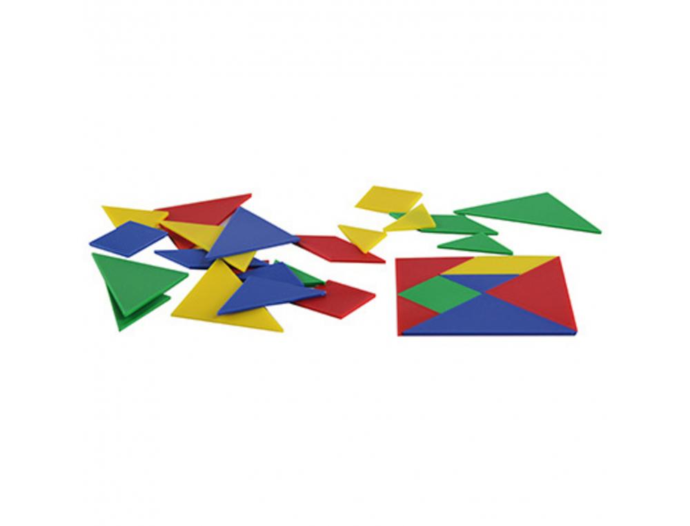 TANGRAMS WISSNER TANGRAMS EN PLASTIQUE 7 PIECES POUR       FORMER 1 CARRE 10X10 CM 4     TANGRAMS DE 7 PIECES 4