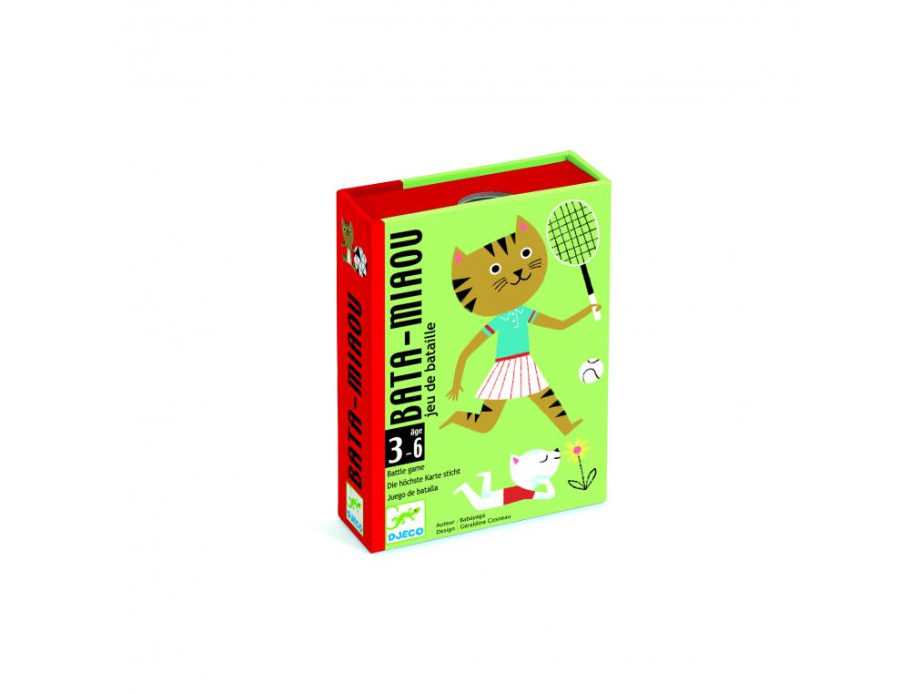 JEU DE BATAILLE BATA MIAOU DJECO 36 CARTES