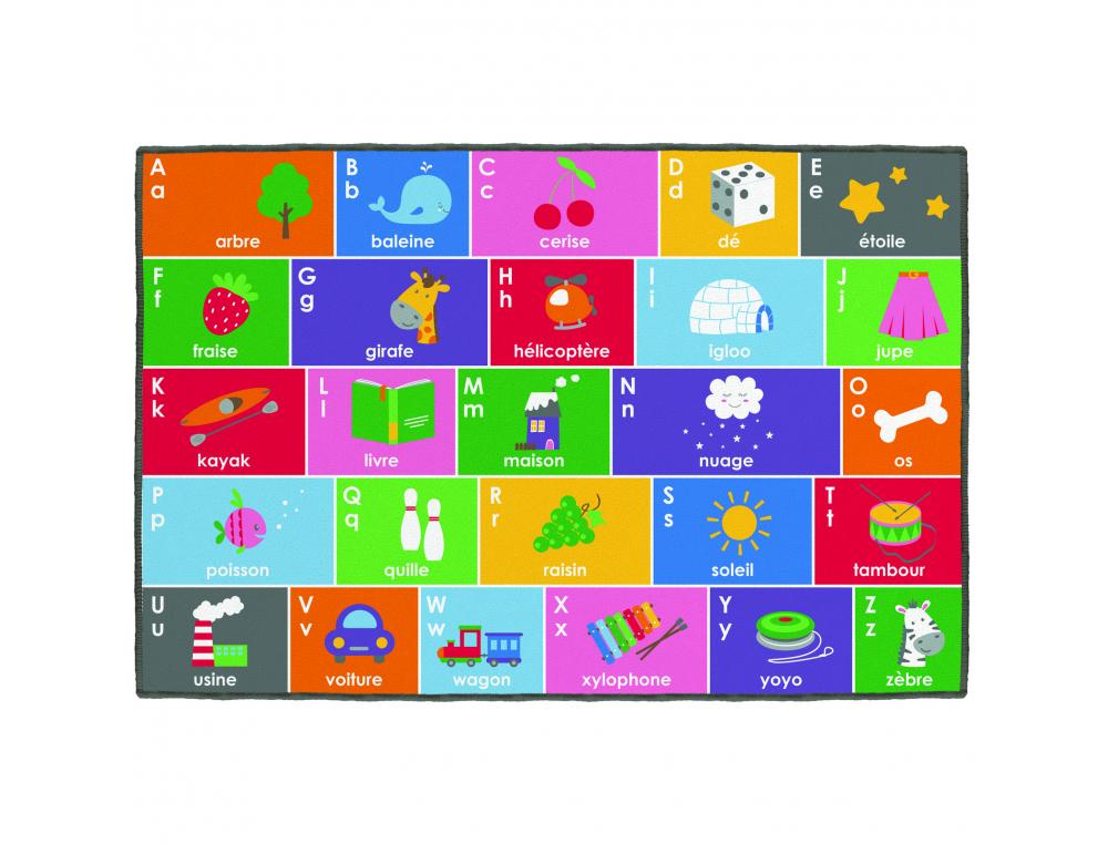 TAPIS ALPHABET RECTANGLE 200 X 300CM ACHOKA