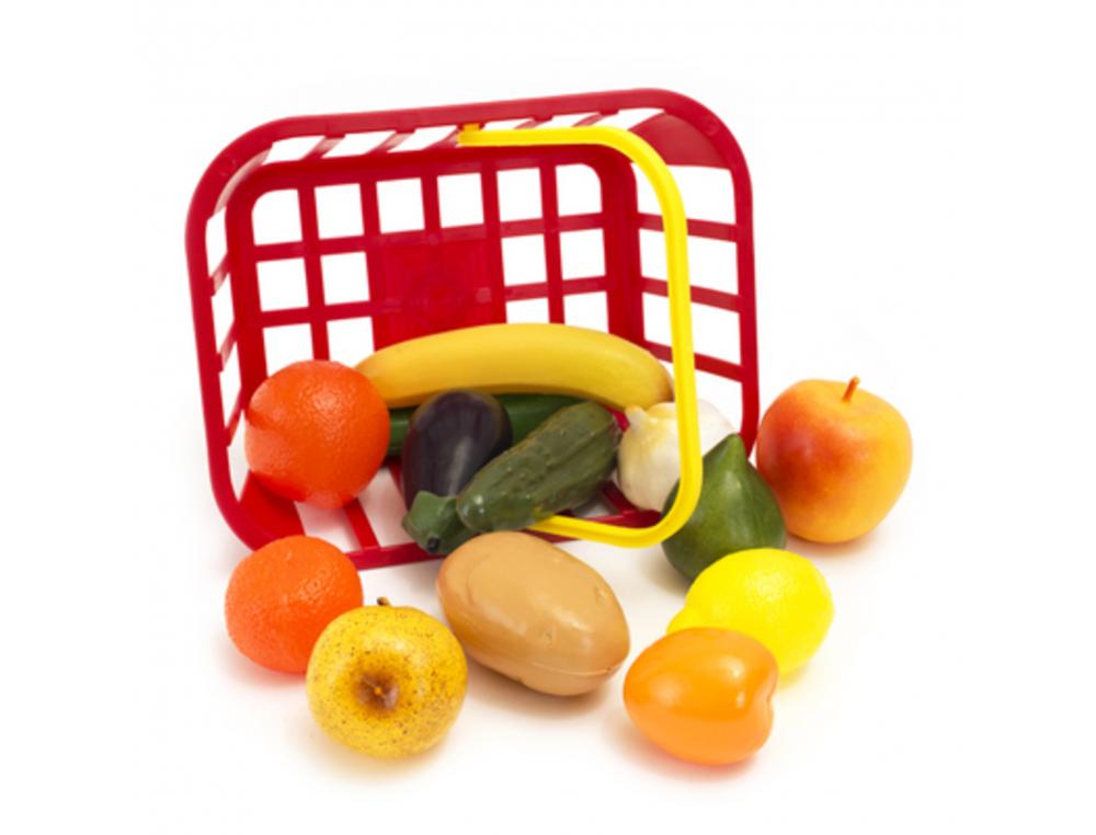 GRAND PANIER FRUITS ET LEGUMES ASSORTIMENT DE 14     PIECES  LAP