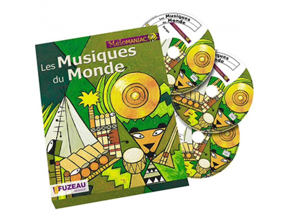 LIVRE AUDIO FUZEAU MUSIQUE DU MONDE 76 PAGES + 3 CD