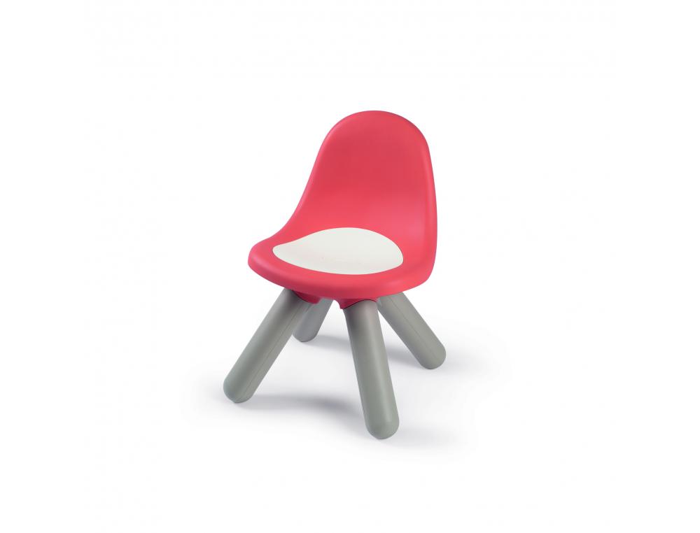 CHAISE ENFANT SMOBY TOYS EN PLASTIQUE PIEDS SOUFFLES      UTILISATION INTERIEURE MAX    50KG 33X33X50CM COLORIS ROUGE