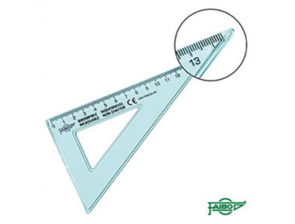 EQUERRE INCASSABLE FAIBO 60 HYPOTENUSE 16 CM