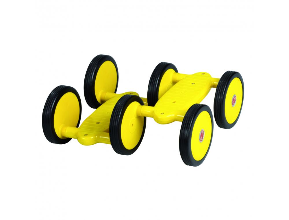 PEDALO 6 ROUES CULTURE CLUB POUR DEBUTANT COLORIS JAUNE