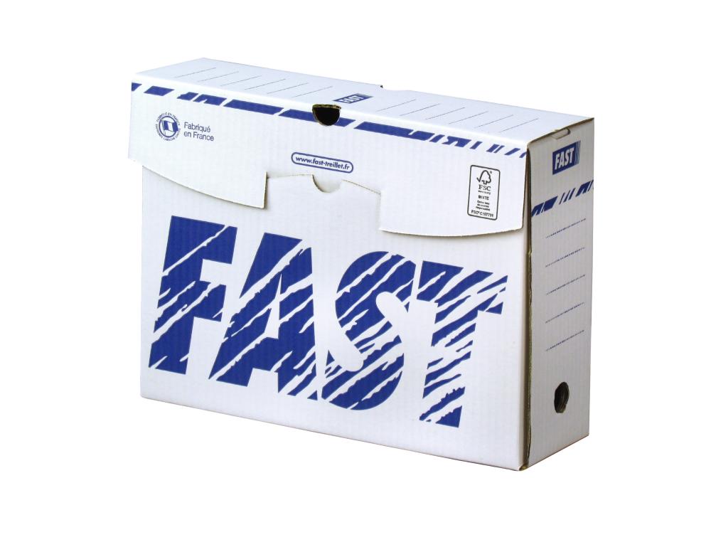 BOTE ARCHIVES FAST CARTON MONTAGE AUTOMATIQUE H250XL330MM DOS 100MM