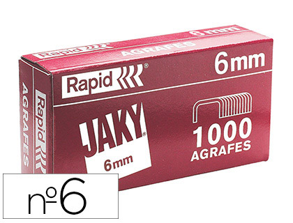 AGRAFE RAPID JACKY 6 BOTE 1000 UNITS