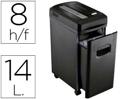 DESTRUCTEUR Q-CONNECT Q8 MICRO VITESSE 2.2MIN COUPE MICRO 3.3X9MM A4 TRS CONFIDENTIEL 15L 350X215X484MM 8.22KG