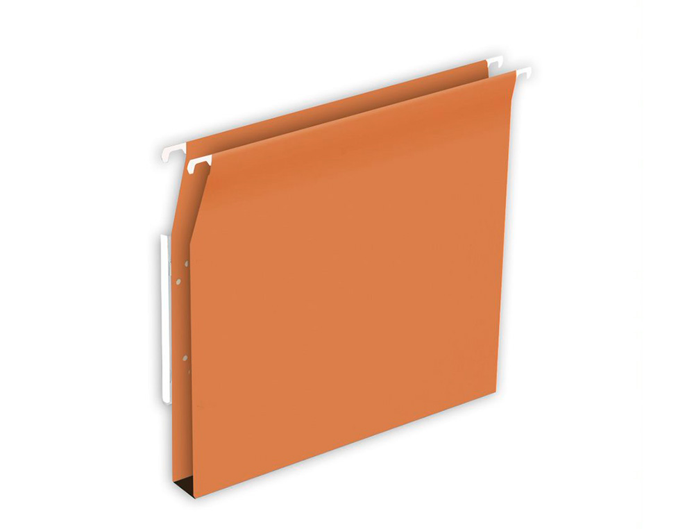 DOSSIER SUSPENDU L'OBLIQUE ECONOMIQUE KRAFT ORANGE 220G  ARMOIRE ENTRAXE 330M HAUTEUR  275MM FOND 30MM BOITE 25