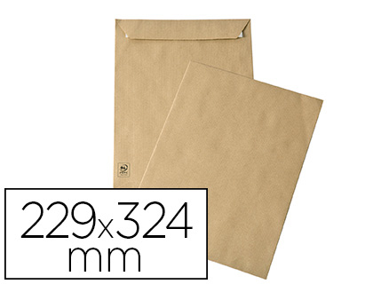 POCHETTE GPV KRAFT BRUN RECYCLE 90G C4 229X324MM      ADHESIVE BANDE DE PROTECTION  BOITE 250 UNITES